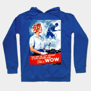 Digitally Restored She's A WOW World War II Poster Hoodie